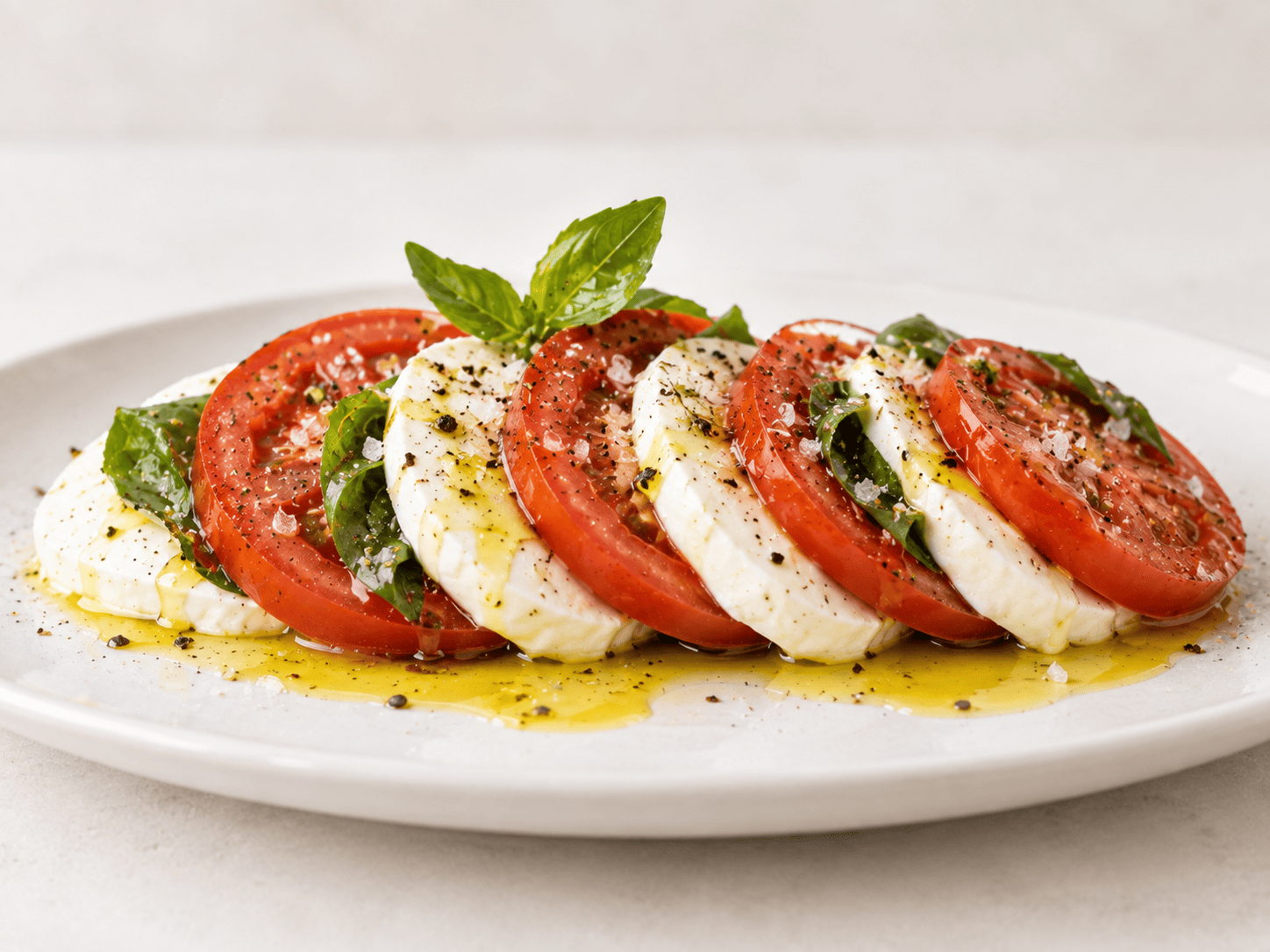 Caprese à l'huile d'olive